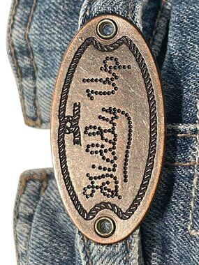 RARE MOTHER Giddy Up Cinch Back Wide Leg Jeans Coastal Cowgirl Festival 27 $278